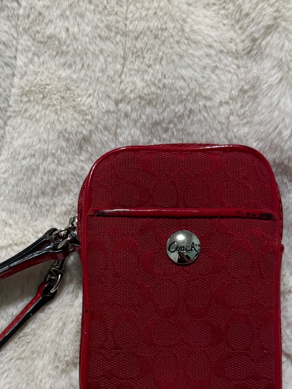 Coach Red Camera Pouch - Picture 4 of 4